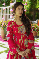 SSC 699 Heavy Embroidered Fox Georgette Gown