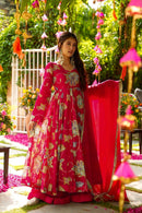 SSC 699 Heavy Embroidered Fox Georgette Gown