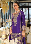 EBA 2349 Imperial Purple Zari Embroidered Work Pakistani Suit