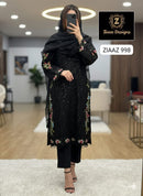 Ziaaz Code 998 Georgette Heavy Embroidery Sequins Work Pakistani Suits