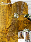 AL Zohaib Az 1455 Pure Cotton With Patched Work Pakistani Suits