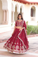 KA 5052 Vichitra Silk Premium Embroidered Wedding Wear Lehenga Choli