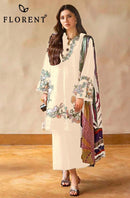Florent 1048 D CAMBRIC COTTON WITH HEAVY EMBROIDERY WORK pakistani suits