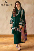 Florent 1048 F CAMBRIC COTTON WITH HEAVY EMBROIDERY WORK pakistani suits