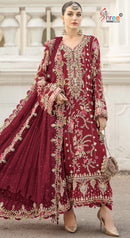 Shree fab SF 5504 03 Heavy Chiffon Embroidery Work Pakistani Suits