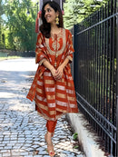 Sanskriti 8985 Pure Viscose Chanderi Kurti