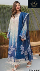 Azure Cotton 542 B With Embroidery Work Pakistani Suits