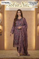 Sobia Nazir 1054 Rimzim Crush Febric With Heavy Sequence Embroidery Work Pakistani Suits