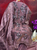 Sobia Nazir 1054 Rimzim Crush Febric With Heavy Sequence Embroidery Work Pakistani Suits