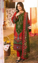 Al Zohaib Az 1334 A Pure Cotton Print With Heavy Embrodairy Patches Work Pakistani Suits