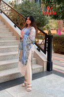 Aasha Designer 1168 Pure Cotton Print With Patch Embroidery Work Pakistani Suits