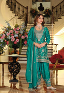 Eba 2394 Sandhiya Chinon With Embroidery Work Traditional Suits
