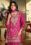 Eba 2393 Sandhiya Chinon With Embroidery Work Traditional Suits