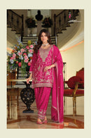 Eba 2393 Sandhiya Chinon With Embroidery Work Traditional Suits