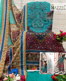 Hazzel Maria B  0378 Pure Cotton Printed And Embroidery Patcheed Worked Pakistani Suits