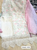 Ziaaz Code 1055 B Vertical Kota Cotton Heavy Work Pakistani Outfits