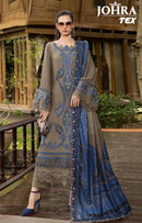 Johra Tex Jt 190 Reyon Cotton Emboridery Worked Pakistani Suits