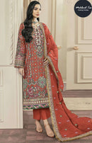 Mehboob Tex 1868 A Dinting Chiffon Emboridery Work Pakistani Suits