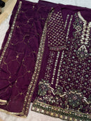Mehboob Tex 1868 C Dinting Chiffon Emboridery Work Pakistani Suits