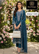 Ziaaz Code 1005 Rayon Embroidered Heavy Work Pakistani Suits