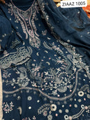 Ziaaz Code 1005 Rayon Embroidered Heavy Work Pakistani Suits