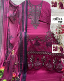 Johra Tex Jt 189 Reyon Cotton Heavy Emboridered Work Pakistani Suits