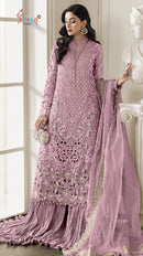 Shree Fabs Sf 5575 A Chiffon Embroidery With Hand Khatli Worked Pakistani Suits