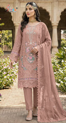 Shree Fabs Sf 5573 C Chiffon Embroidery With Hand Khatli  Worked Pakistani Suits