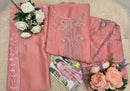 Shree Fabs Sf 5573 B Chiffon Embroidery With Hand Khatli  Worked Pakistani Suits