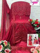 Sajida Designer 1118 Anaya Georgette With Heavy Embroidered Worked Pakistani Suits