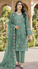 Shree Fab SF 5572 C Chiffon Embroidery Worked Pakistani Suits