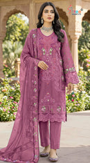 Shree Fab SF 5572 D Chiffon Embroidery Worked Pakistani Suits
