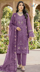 Shree Fab SF 5572 A Chiffon Embroidery Worked Pakistani Suits