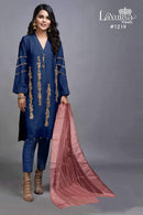 Laxuria Trendz 1219 B Satin Emboriderd Work Stylish Looking Eid Pret Kurti