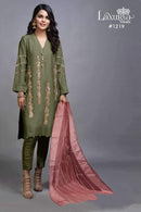 Laxuria Trendz 1219 A Satin Emboriderd Work Stylish Looking Eid Pret Kurti