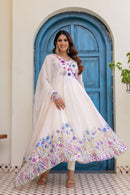 DRS 189 A Floral Printed Handwork Anarkali