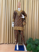 ST 1124 A Premium Festive Mul Cotton Cord Set