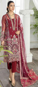 AL Khushbu 4083 Samaira Georgette Heavy Embroidered With Moti Worked Pakistani Suits