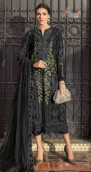 SF 5576 C Chiffon With Heavy Embroidery With Hand Moti Work Pakistani Suitst