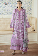 Shree Fabs 4001 Maria Bcotton Print With Self & Patch Work Lawn Pakistani Suits