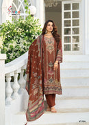 Shree Fabs Kt 324 A Pure Viscous Maslin Digital Print And  Aari Worked Pakistani Suits