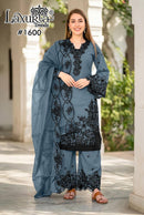 Laxuria Trendz 1600 A Fox Georgette Emboridery Worked Eid Special Pakistani Suits