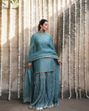 MT 1067 Designer Party Wear Faux Georgette Sharara Suit