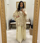 BE 406 A Designer Sequins Embroidered Work suit