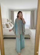 BE 406 D Designer Sequins Embroidered Work suit