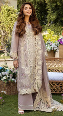 Laam 198 Pure Camric Cotton With Self Embroidery Worked Pakistani Suits