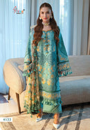 Shree Fabs 4122 Ombre Pure Cotton With Heavy Embroidery Lawn Pakistani Suits
