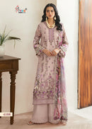 Shree Fabs 4108 Chevron Self Embroidery Work Pakistani Lawn Suits