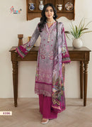 Shree Fabs 4106 Chevron Self Embroidery Work Pakistani Lawn Suits