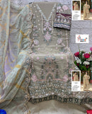 SF 5520 A Heavy Embroidered Work  Chiffon Pakistani Suit